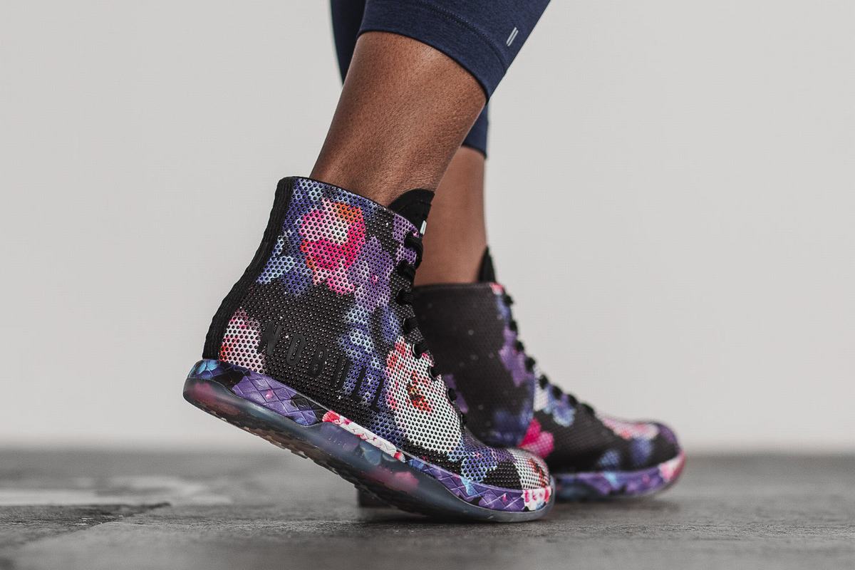 Nobull Superfabric High-Top Women's Trainers Black Purple | Australia (HD9156)